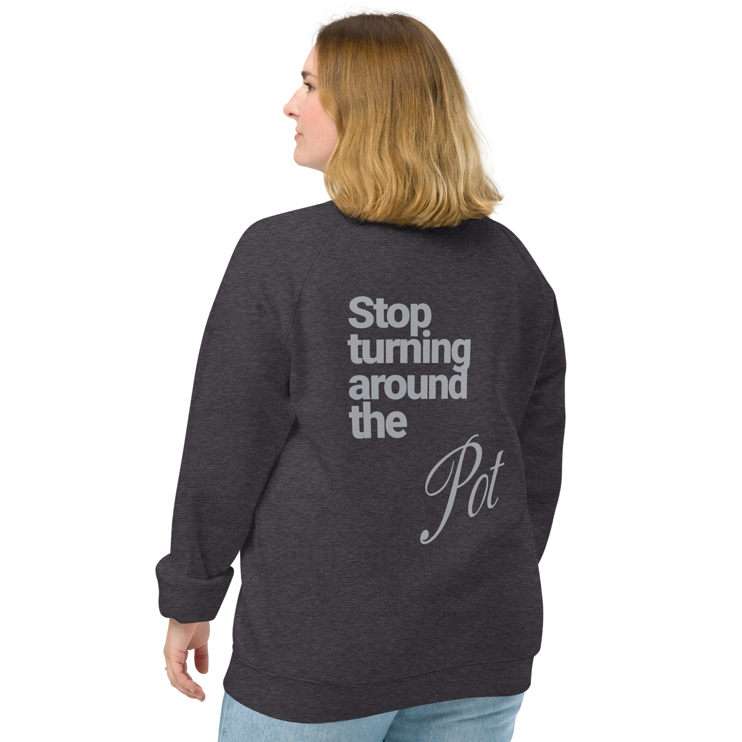Sweatshirt écologique raglan unisexe "pot"