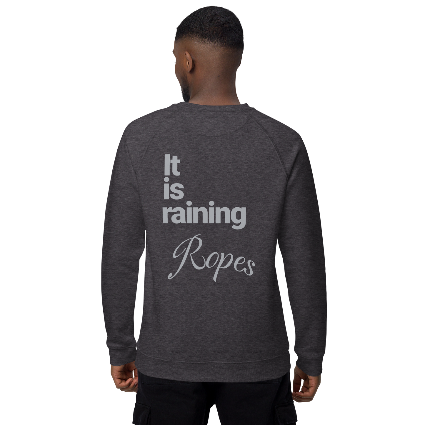 Sweatshirt écologique raglan unisexe "ropes"