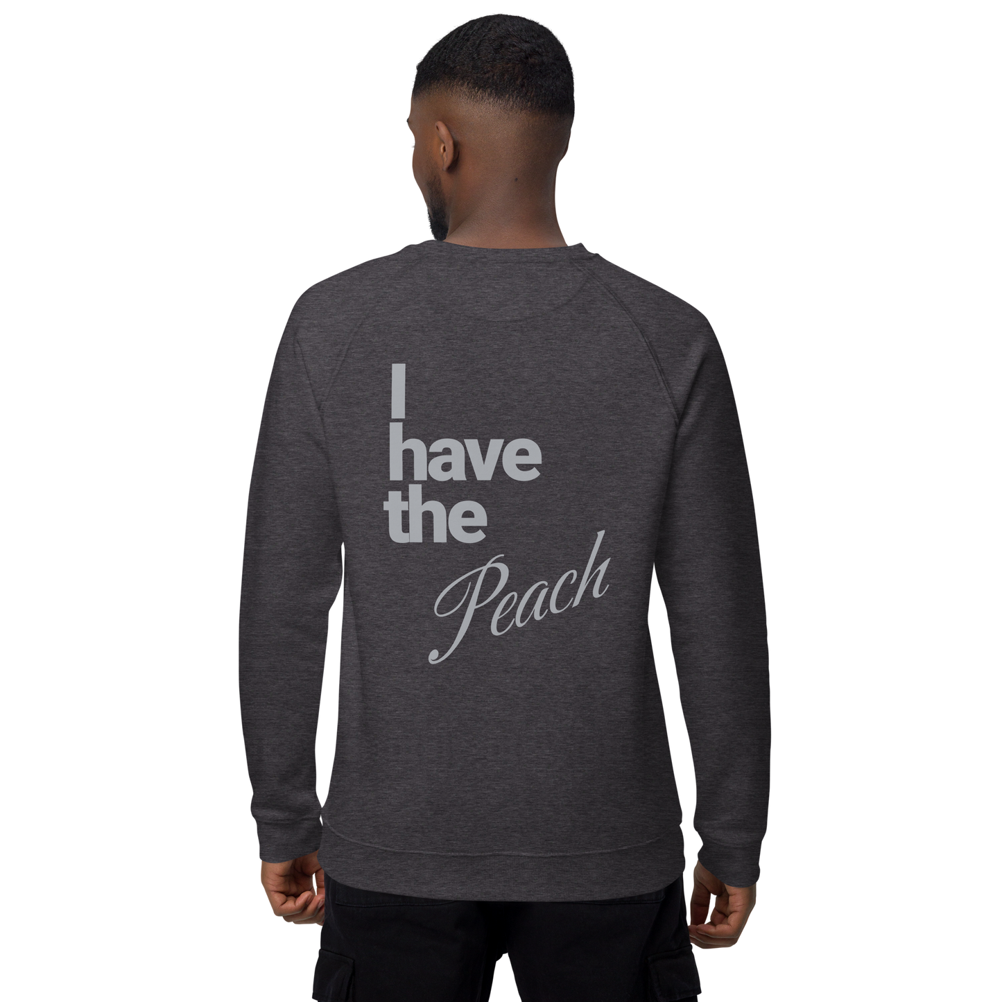 Sweatshirt écologique raglan unisexe "peach"