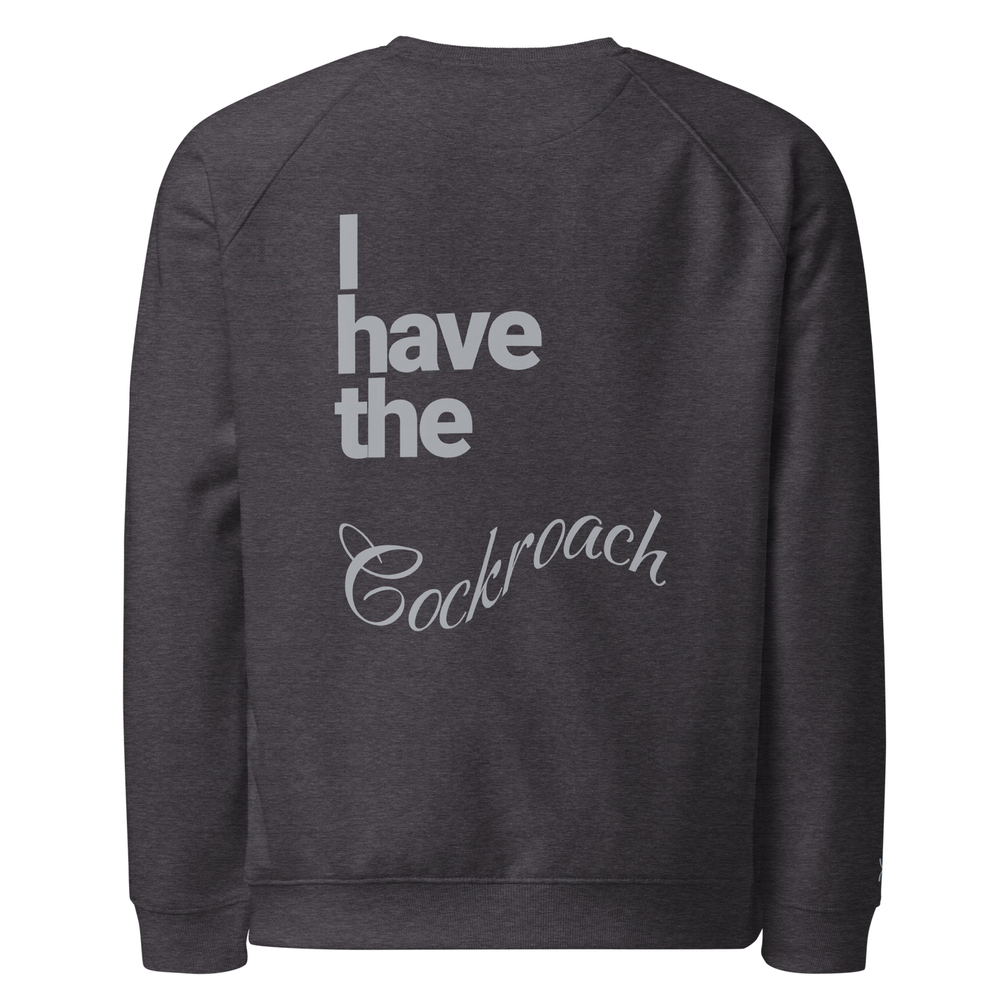 Sweatshirt écologique raglan unisexe dos "cockroach"