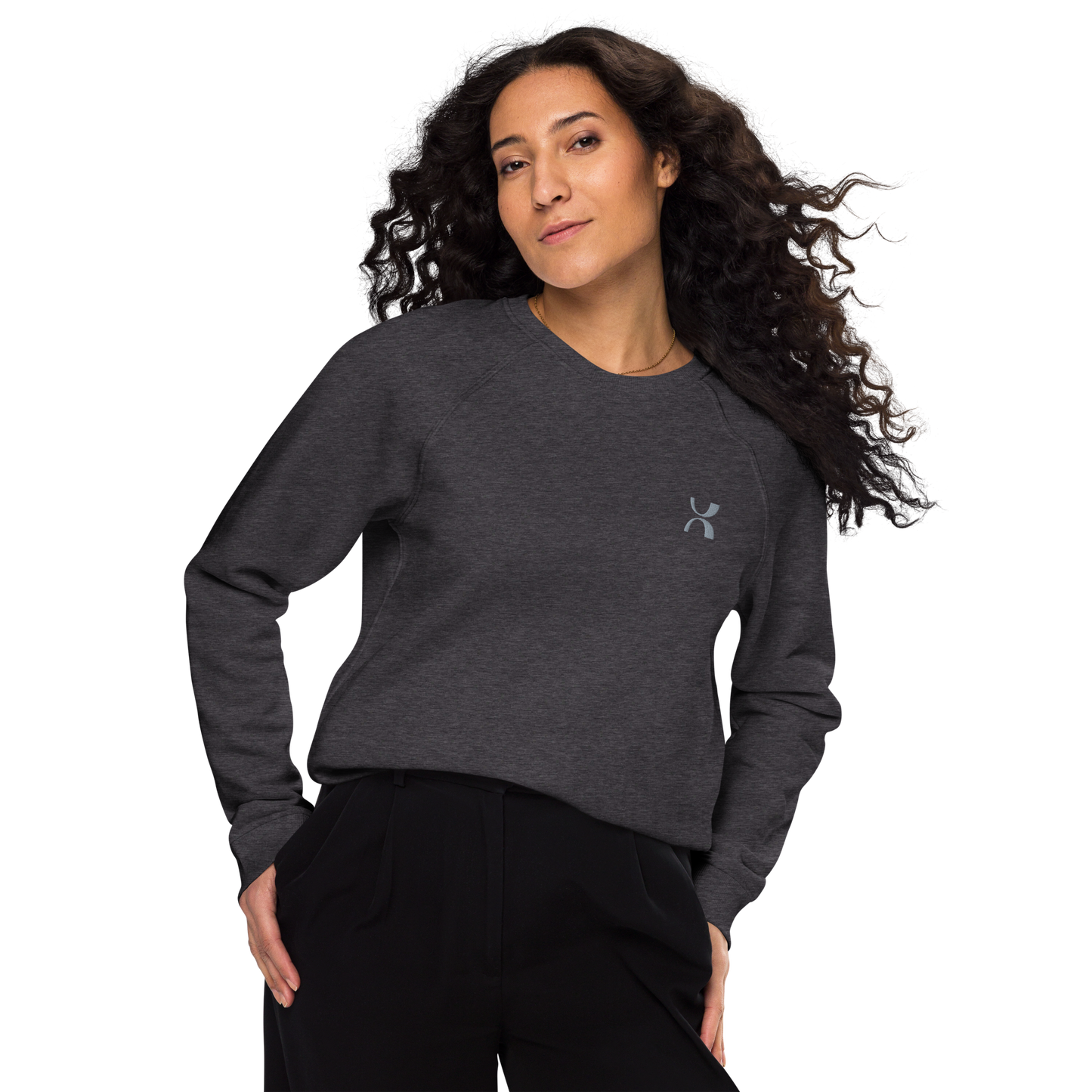 Sweatshirt écologique raglan unisexe