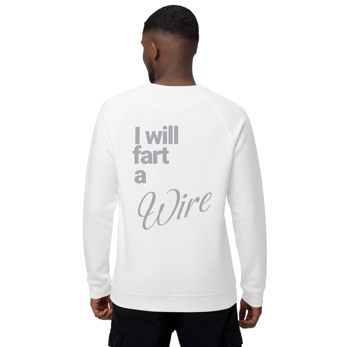 Sweatshirt écologique raglan unisexe "wire"