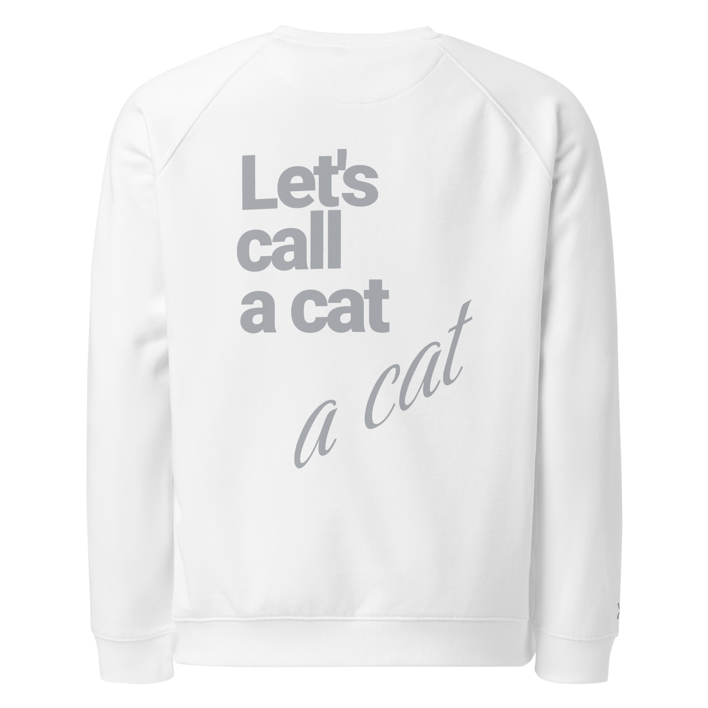 Sweatshirt écologique raglan unisexe "cat"