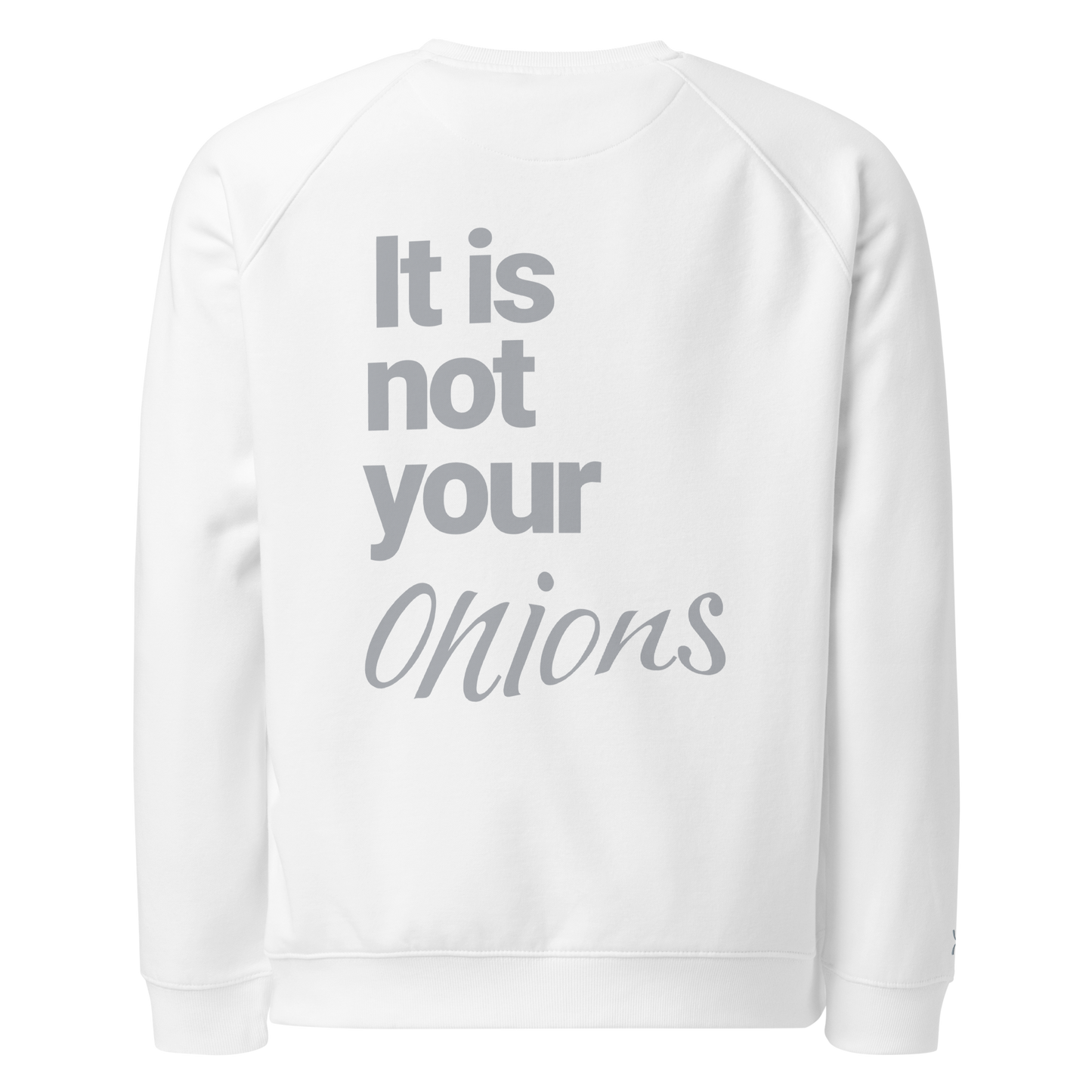 Sweatshirt écologique raglan unisexe "onions"