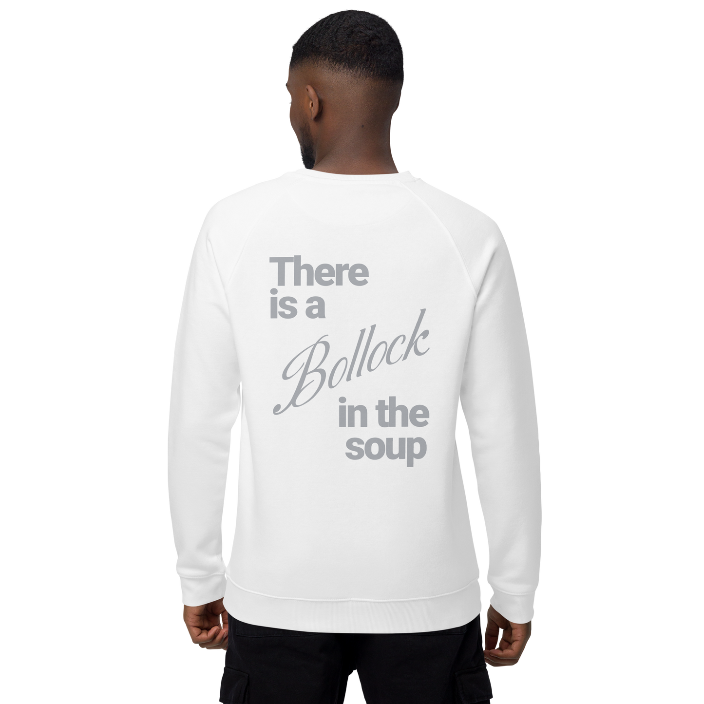 Sweatshirt écologique raglan unisexe "bollocks"