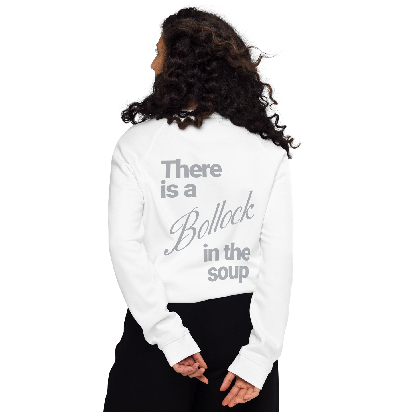 Sweatshirt écologique raglan unisexe "bollocks"