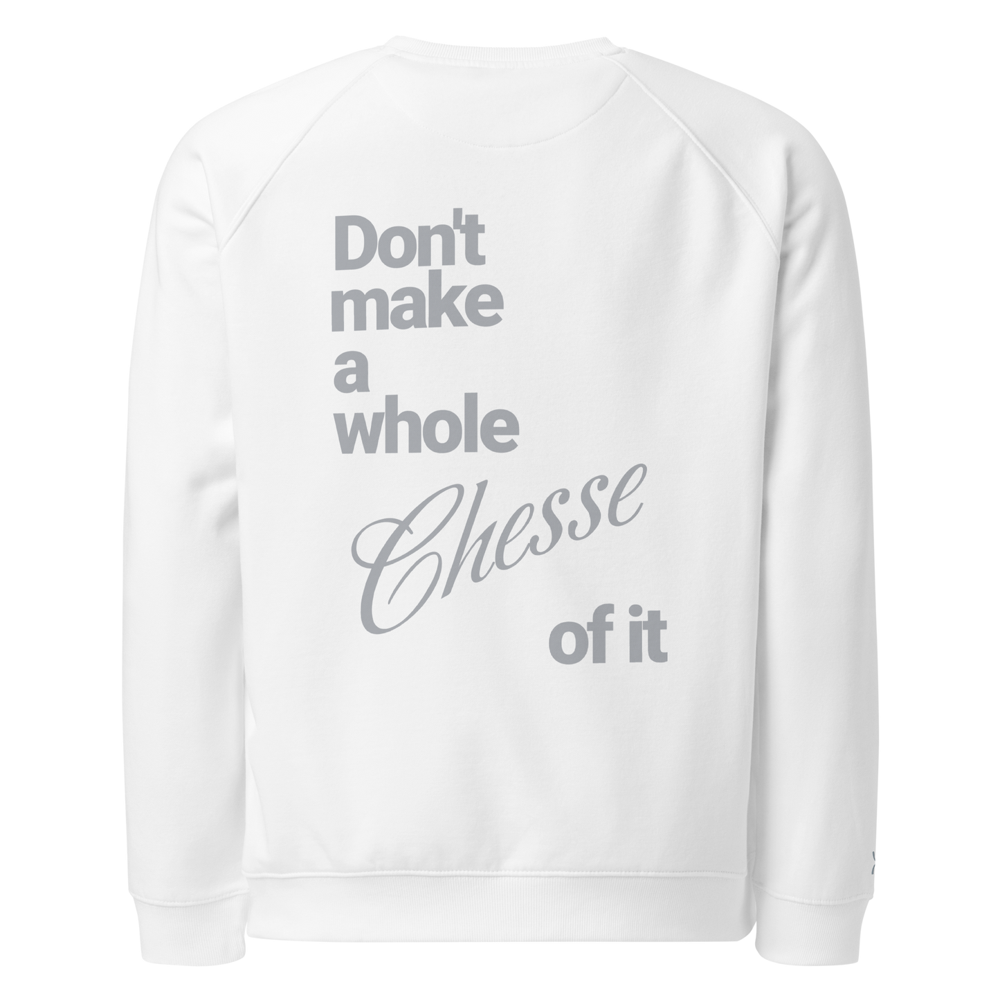 Sweatshirt écologique raglan unisexe "cheese"