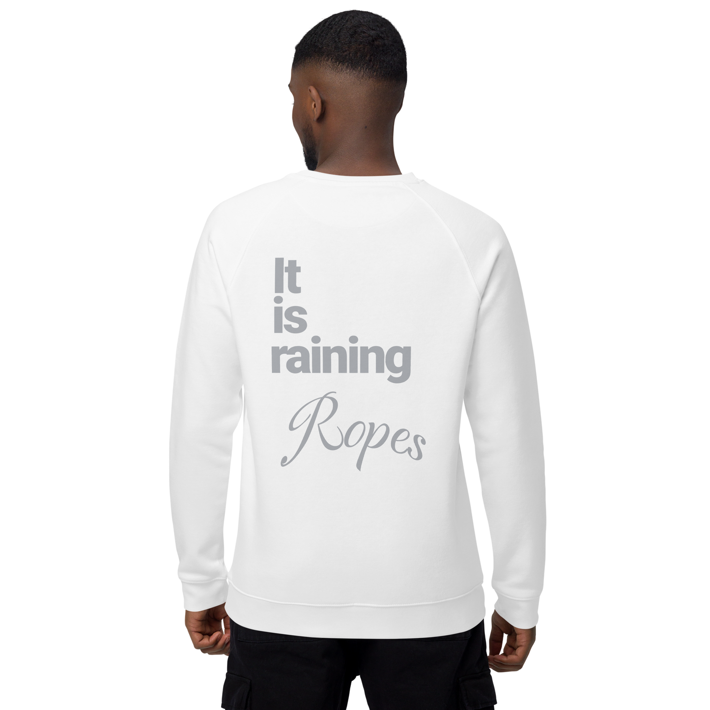 Sweatshirt écologique raglan unisexe "ropes"