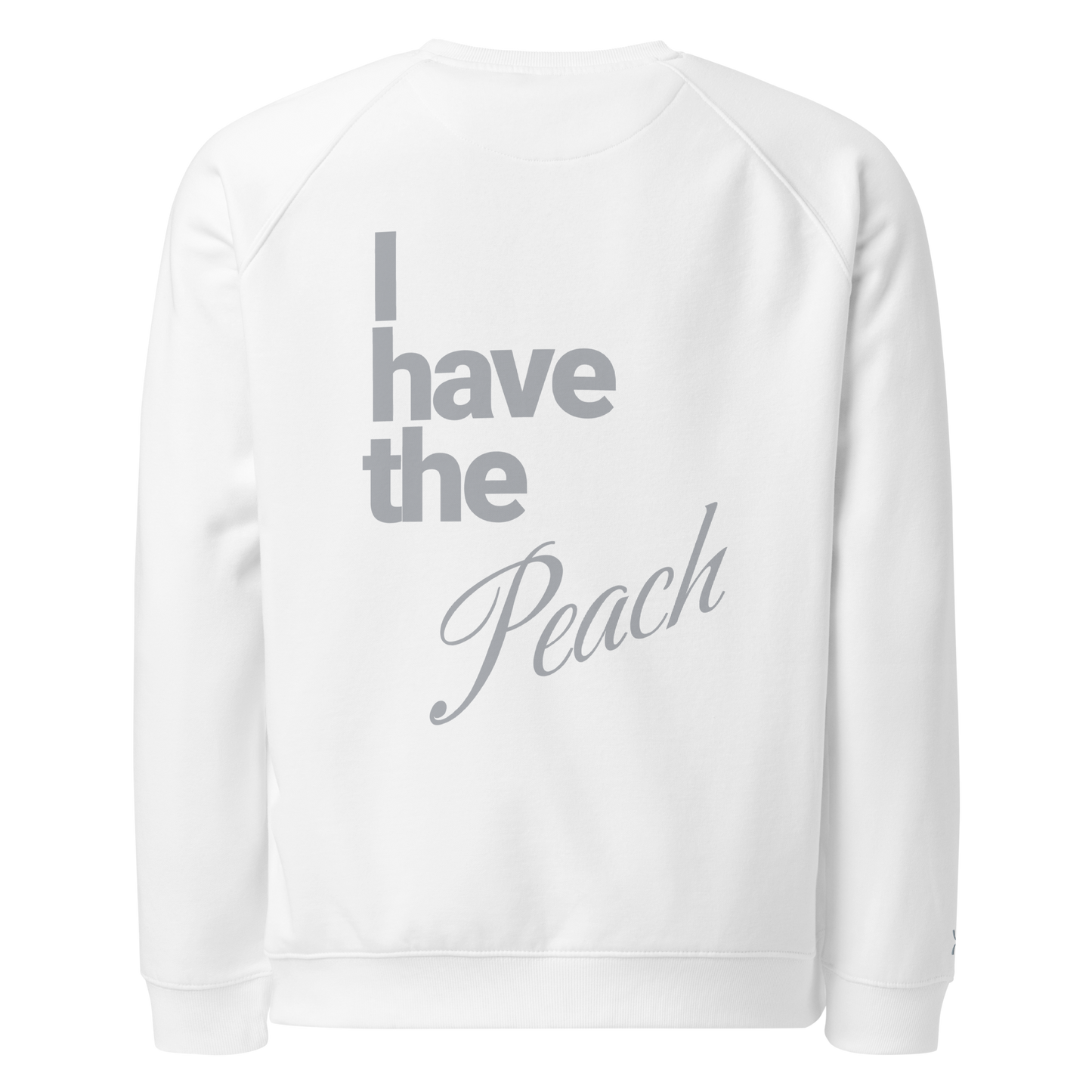 Sweatshirt écologique raglan unisexe "peach"