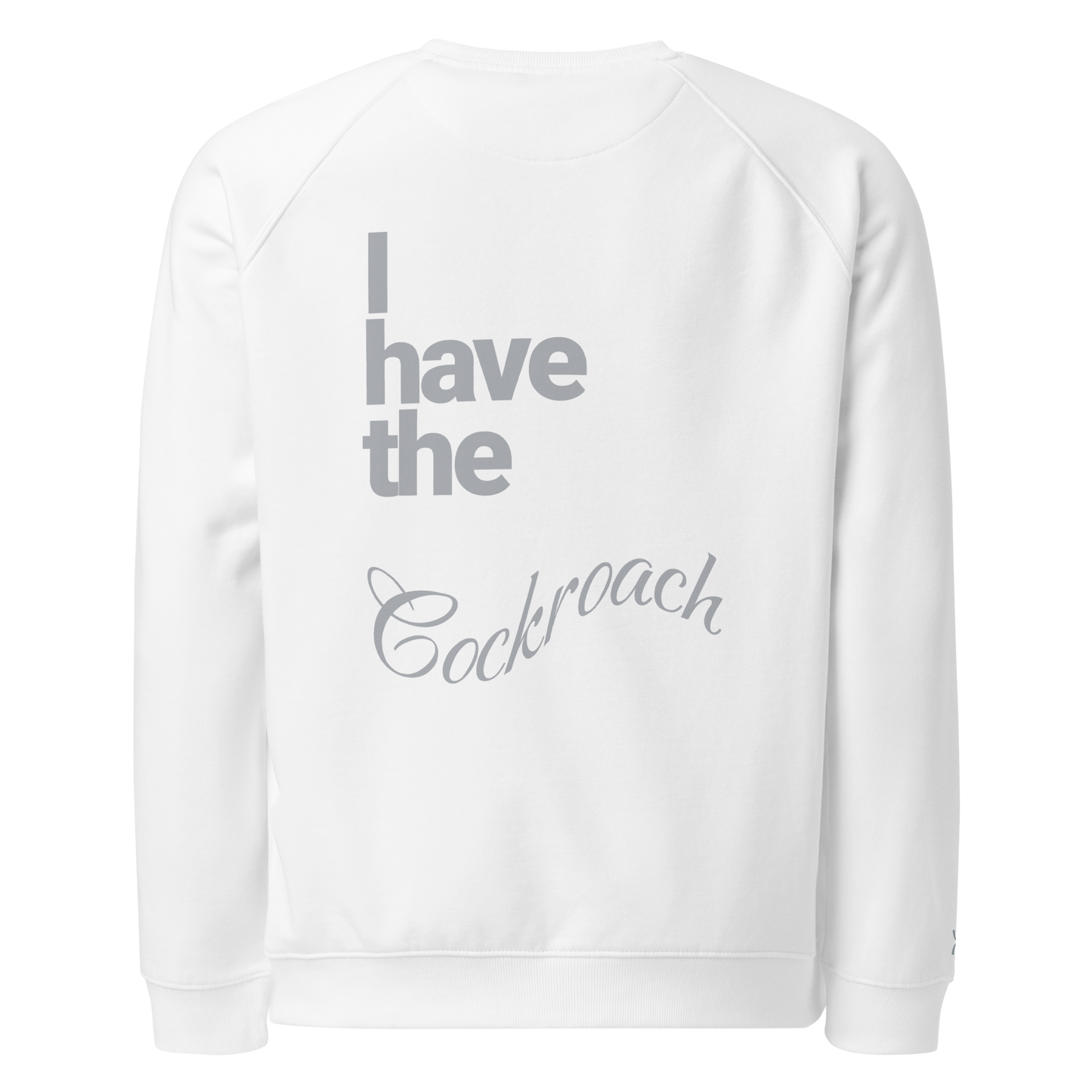 Sweatshirt écologique raglan unisexe dos "cockroach"