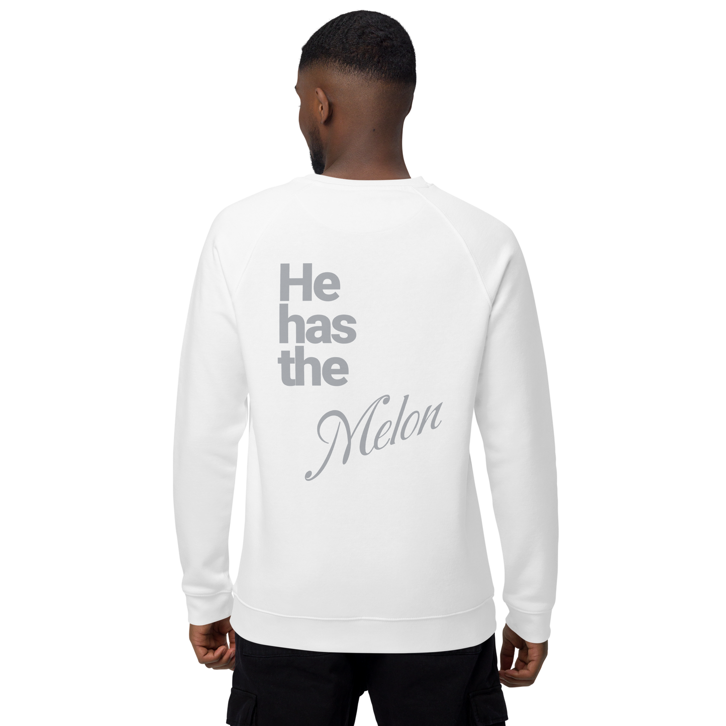Sweatshirt écologique raglan unisexe "melon"