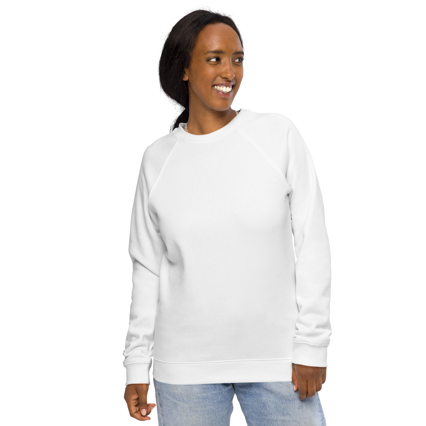Sweatshirt écologique raglan unisexe "signboard"