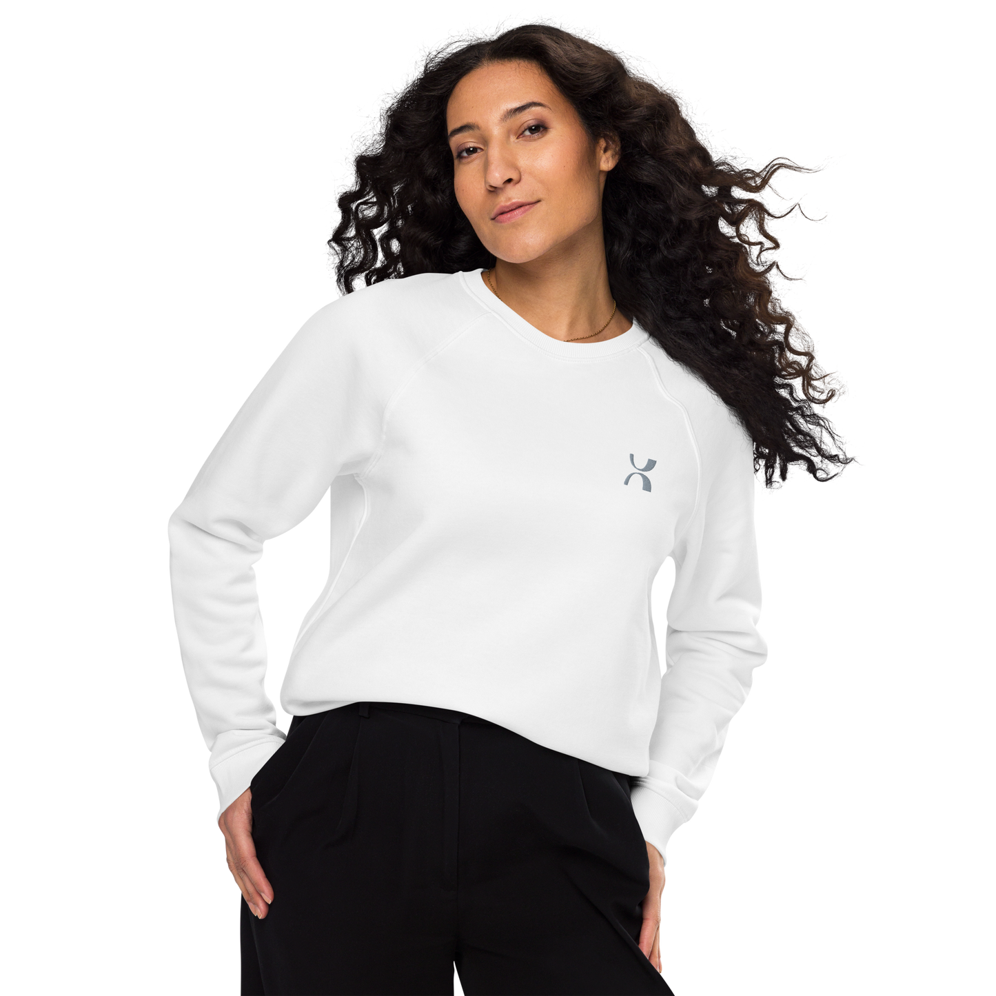 Sweatshirt écologique raglan unisexe
